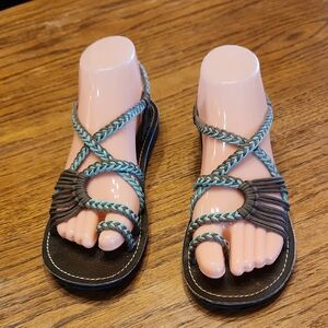 Plaka Braided Sandals Size 7